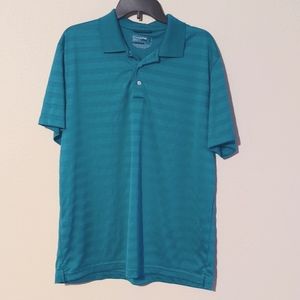 Chaps Golf - Men's Turquoise Stay Dry Golf Shirt - Size Large